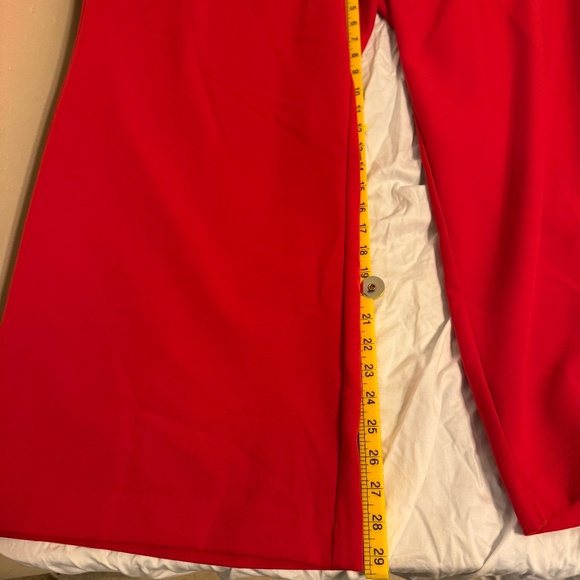 Torrid Red Tailored Trouser Pants with pockets / party pants 26R - Picture 6 of 9